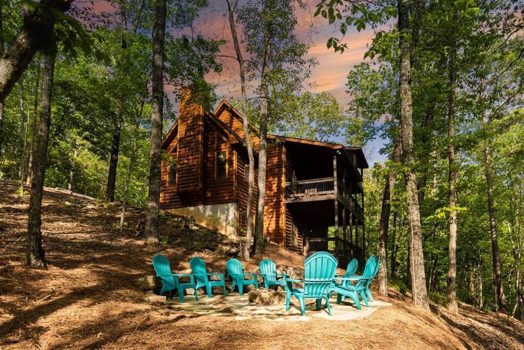 Luxe Family Cabin 8 Min To Downtown Blue Ridge Exterior foto